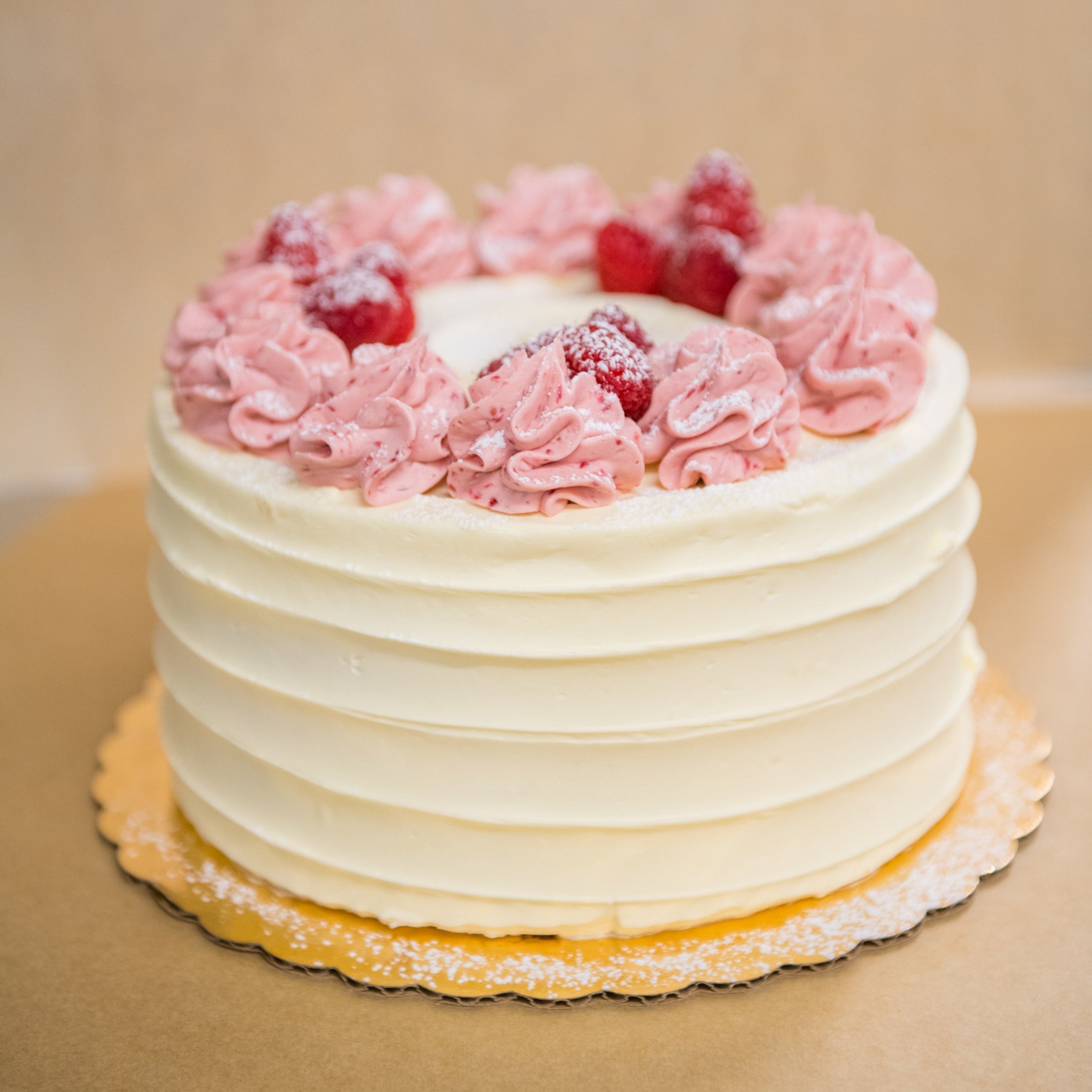 Vanilla Raspberry Cake – Vanilla Bean Bakery & Cafe