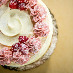 Vanilla Raspberry Cake