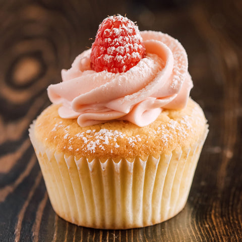 Vanilla Raspberry Cupcake