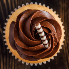 Vanilla with Chocolate Buttercream Cupcake